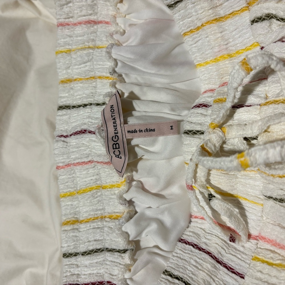 Striped Drawstring Shorts - Picture 2 of 3